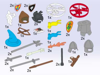 LEGO 5138 Castle Accessories