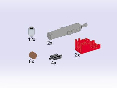 LEGO 5139 Cannons with Wheels
