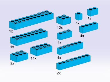 LEGO 5141 Bricks, Blue