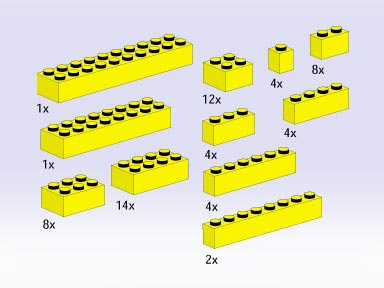 LEGO 5143 Bricks, Yellow