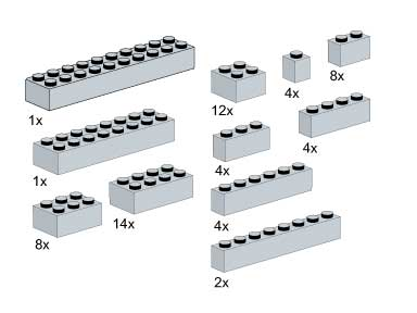 LEGO 5145 Bricks, Gray