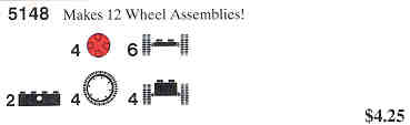 LEGO 5148 Wheels