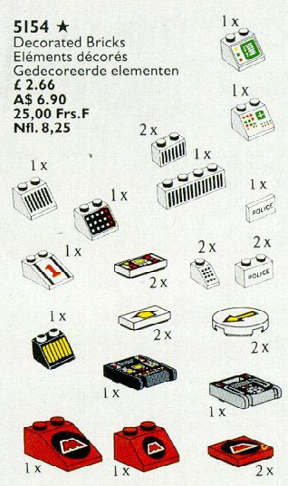 LEGO 5154 Decorated Elements