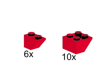 LEGO 5161 Inverted Slope Bricks