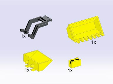 LEGO 5168 Digger Bucket Assembly