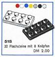 LEGO 518 2 x 4 Plates (cardboard box version)