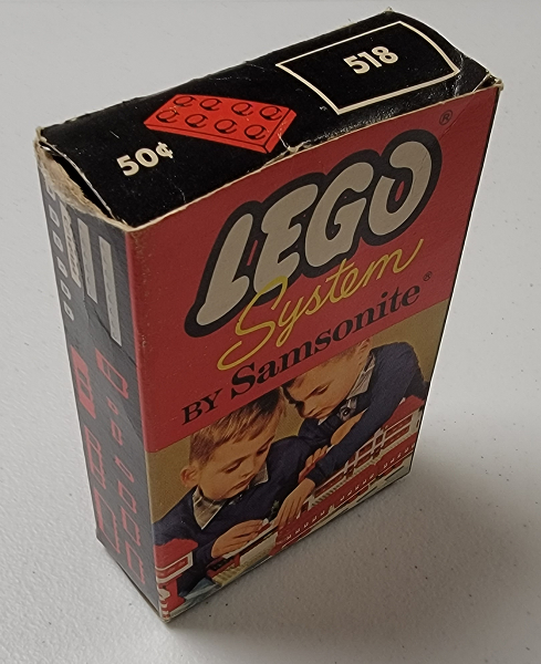 LEGO 518-2 2 x 4 Plates (Flat Roof Bricks with 8 Studs)