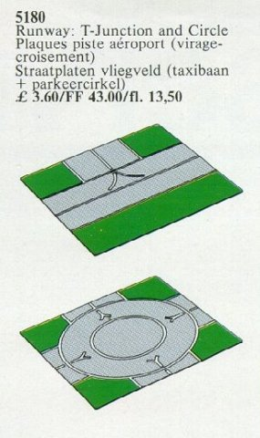 LEGO 5180 T-Junction, Circle (Airport)