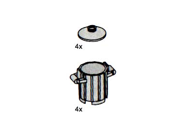 LEGO 5185 Dustbins with Lids