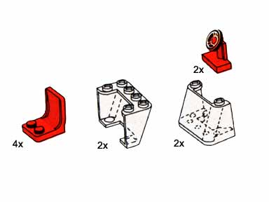 LEGO 5188 Seats, Steering Wheels and Windscreens