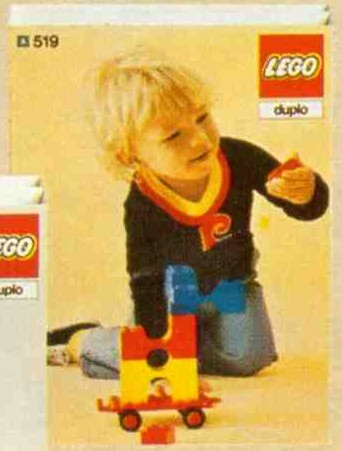 LEGO 519-8 Bricks, Half Bricks, Arches, Trolley