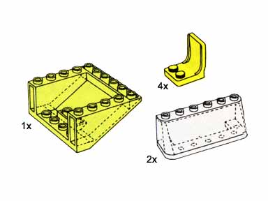 LEGO 5190 Seats and Windscreens
