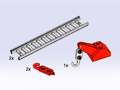 LEGO 5196 Crane, Crane Hooks and Ladders