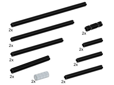 LEGO 5226 Assorted Cross Axles