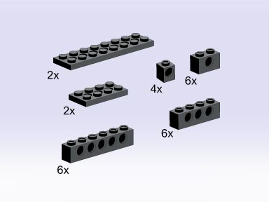 LEGO 5233-2 Small Beams and Plates with Holes