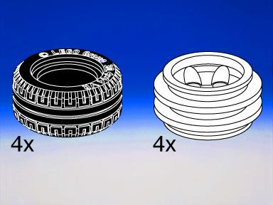LEGO 5268 Small Low-Profile Tires