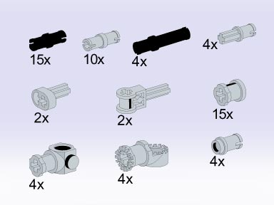 LEGO 5286 Toggle Joints and Connectors