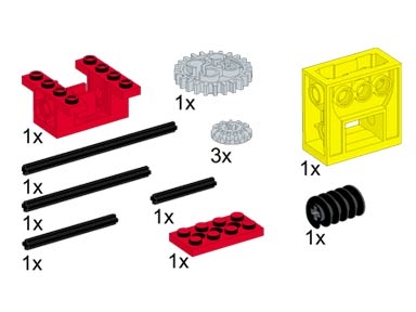 LEGO 5288 Gear Blocks, Housings and Axles