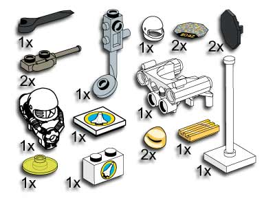 LEGO 5313 Space Port Accessories