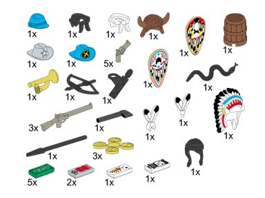 LEGO 5317 Wild West Accessories