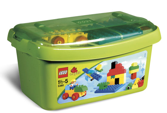 LEGO 5380 Large Brick Box - Blue Plate Version