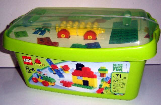 LEGO 5380-2 Large Brick Box - Green Plate Version