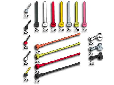 LEGO 5386 Antennas and Control Sticks