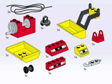 LEGO 5390 Crane and Digger Accessories