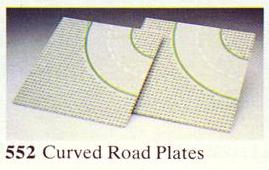 LEGO 552 Curved Road Plates