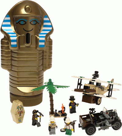 LEGO 5909 Treasure Raiders set with Mummy Storage Container