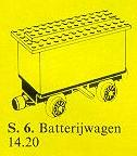 LEGO 6-4 4.5V Battery Train Wagon