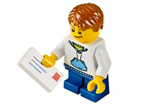 LEGO 60063-2 Advent Calendar 2014, City (Day  1) - Boy Posting Christmas Mail