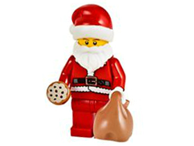 LEGO 60063-25 Advent Calendar 2014, City (Day 24) - Santa with Bag and Cookie