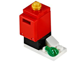 LEGO 60063-3 Advent Calendar 2014, City (Day  2) - Mailbox with Green Frog