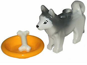 LEGO 60099-19 Advent Calendar 2015, City (Day 18) - Dog with Bone and Bowl