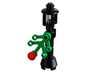 LEGO 60099-9 Advent Calendar 2015, City (Day  8) - Street Light with Garland