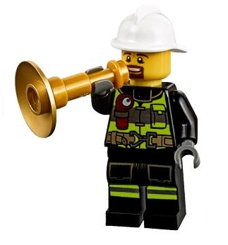 LEGO 60133-5 Advent Calendar 2016, City (Day  4) - Fireman with Trumpet
