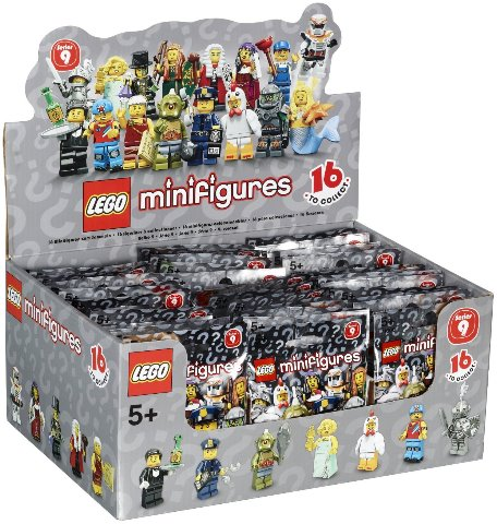 LEGO 6029133 Minifigure, Series 9 (Box of 60)