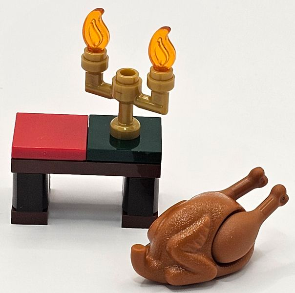 LEGO 60381-20 Advent Calendar 2023, City (Day 19) - Table with Candle and Turkey
