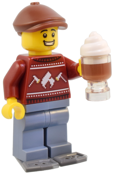 LEGO 60436-10 Advent Calendar 2024, City (Day  9) - Snowshoer with Holiday Sweater