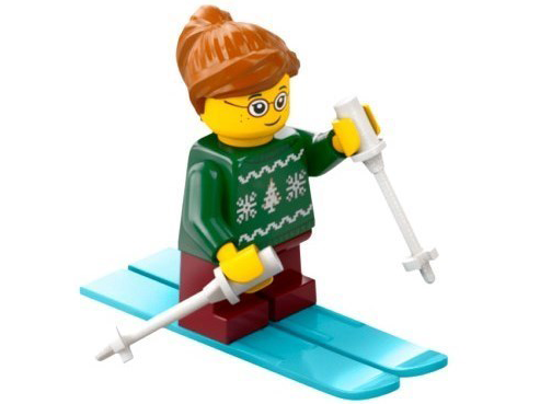 LEGO 60436-6 Advent Calendar 2024, City (Day  5) - Skier with Holiday Sweater