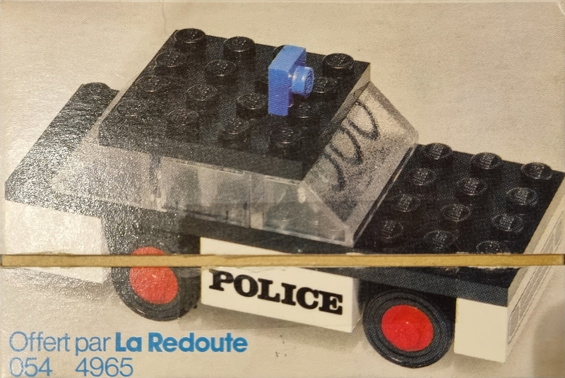 LEGO 611-3 Police Car (La Redoute Version) (054 4965)
