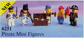 LEGO 6251 Pirate Mini Figures (Sea Mates)