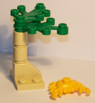 LEGO 6299-10 Advent Calendar 2009, Pirates (Day  9) - Plants and Crab