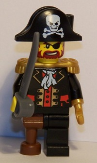 LEGO 6299-2 Advent Calendar 2009, Pirates (Day  1) - Captain Brickbeard