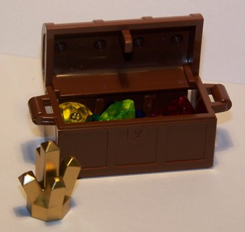 LEGO 6299-25 Advent Calendar 2009, Pirates (Day 24) - Treasure Chest with Gems