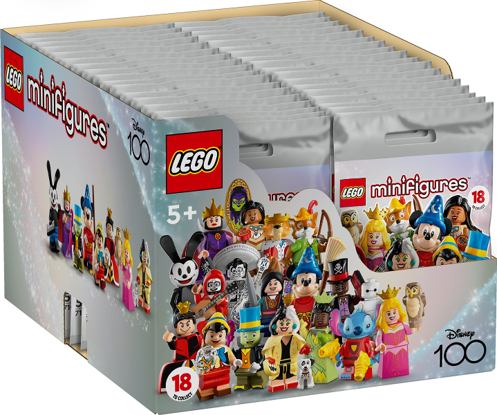 LEGO 6446154 Minifigure, Disney 100 (Box of 36)