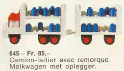 LEGO 645-2 Milk Float & Trailer