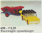 LEGO 650 Car with Trailer and Racing Car
