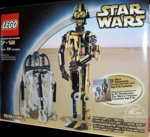 LEGO 65081 R2-D2 8009 / C-3PO 8007 Droid Collectors Set